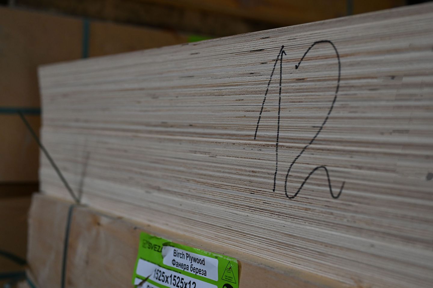 Фанера ФК 16мм 1525х1525мм сорт TS нешлифованная березовая