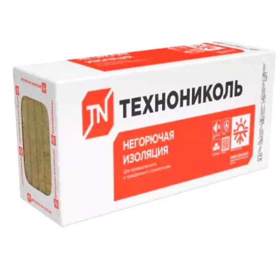 Утеплитель ТехноНИКОЛЬ Техновент Оптима плита 90 100 мм 1200х600 мм минеральный (базальтовый)