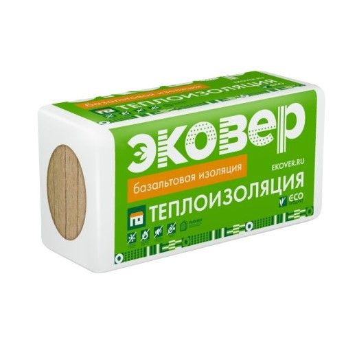 Утеплитель Эковер Лайт 35 базальтовая плита 1000х600х100мм