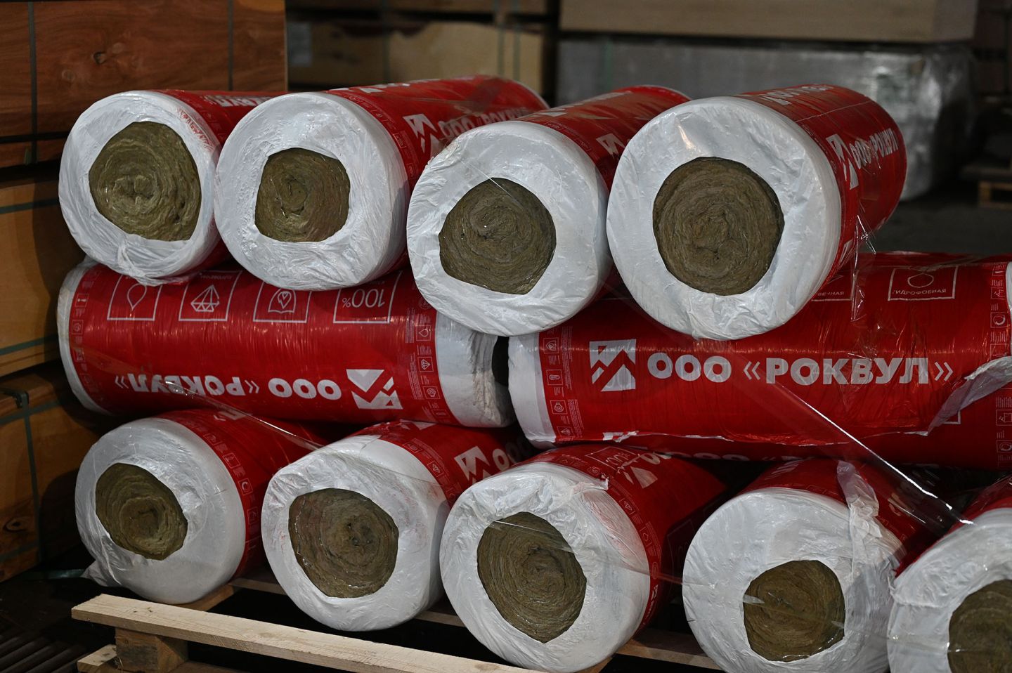 Утеплитель Rockwool ALU1 WIRED MAT 105 рулон 25мм 7000х1000 мм минеральный (техническая теплоизоляция)