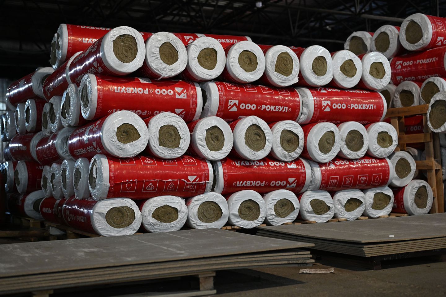Утеплитель Rockwool WIRED MAT рулон 50мм 4000х1000 мм минеральный (техническая теплоизоляция)