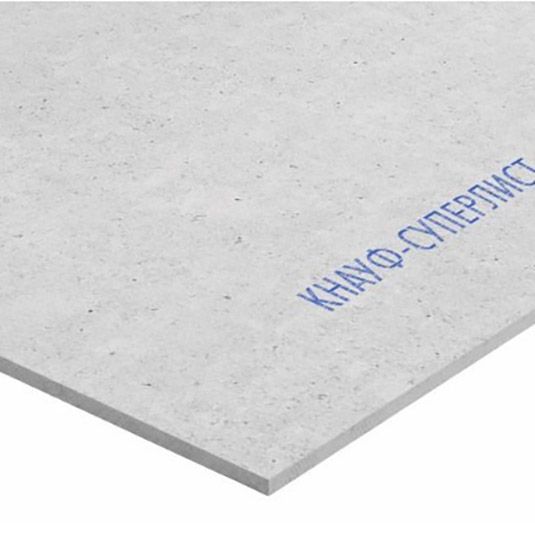 Плита ГВЛВ ФК КНАУФ-суперлист 12,5мм 2500х1200 мм влагостойкая