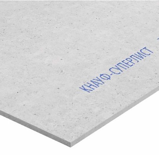 Плита ГВЛВ ФК КНАУФ-суперпол 20мм 1200х600 мм влагостойкая