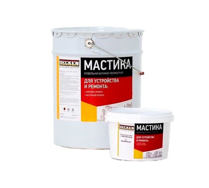 Мастика Decken кровельная битумно-полимерная 20 кг Decken