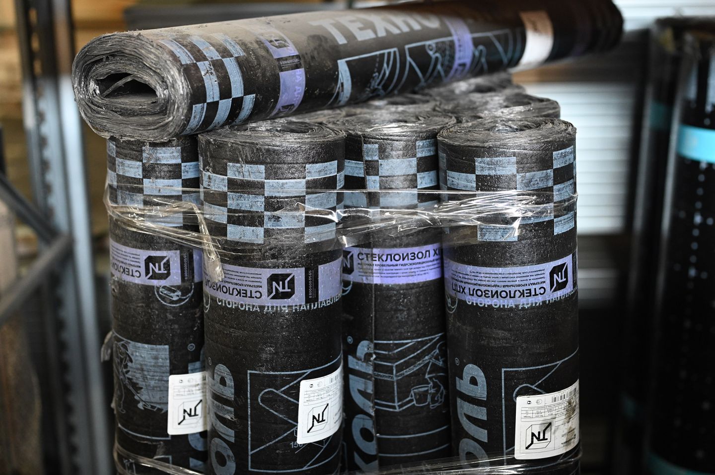 Кровельный материал Стеклоизол ТКП 9 м² сланец серый