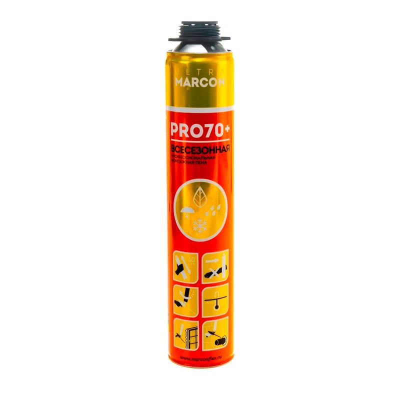 Пена монтажная профессиональная MARCON PRO 70+ всесезонная 