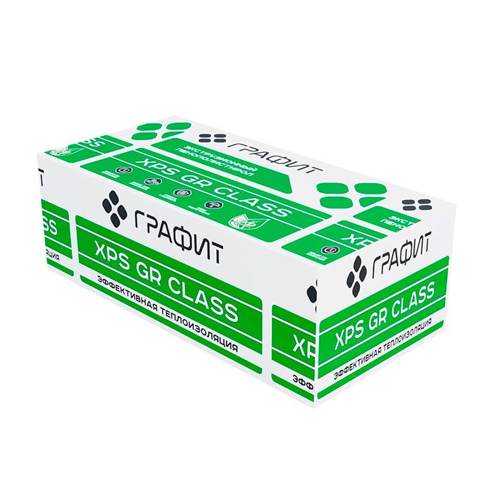 Пенополистирол экструдированный 100мм 1180х580мм ГРАФИТ XPS GP CLASS