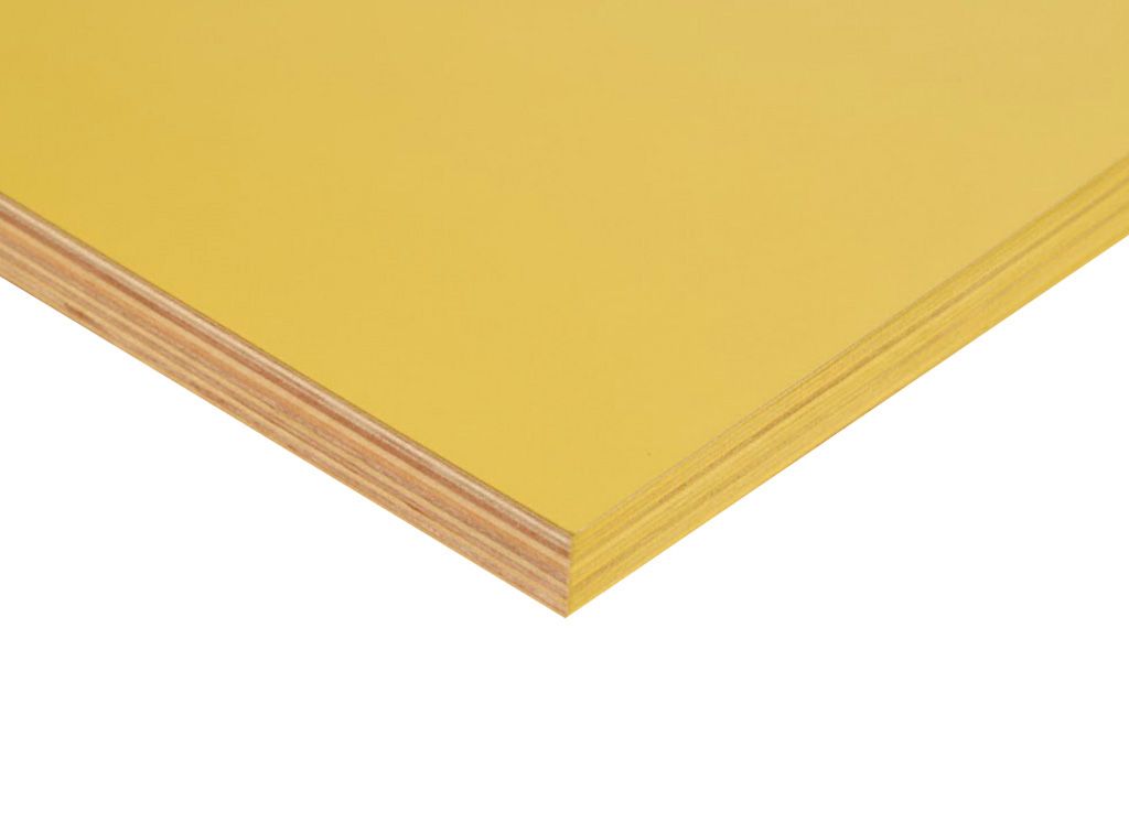 Фанера ФОФ ламинированная 15мм 2440х1220 мм сорт 1/3 березовая YE (желтый цвет)