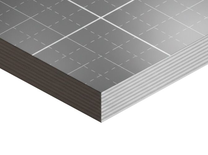Фанера ФОФ ламинированная 18мм 2500х1250 мм сорт 3/3 березовая GREY DECK 350