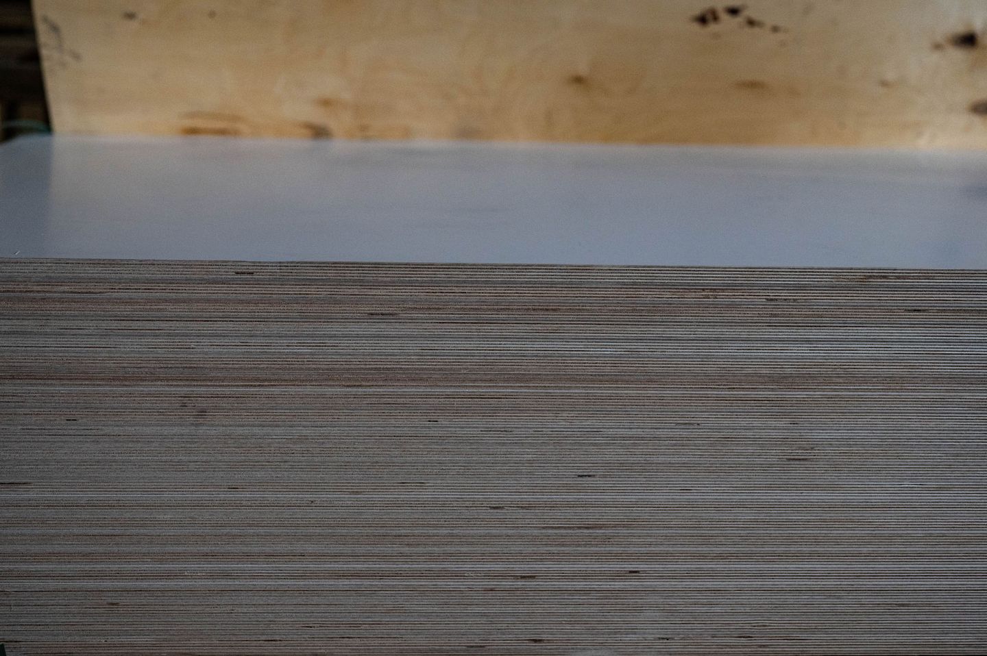 Фанера ФОФ ламинированная 15мм 2440х1220 мм сорт 1/3 березовая (белый цвет)