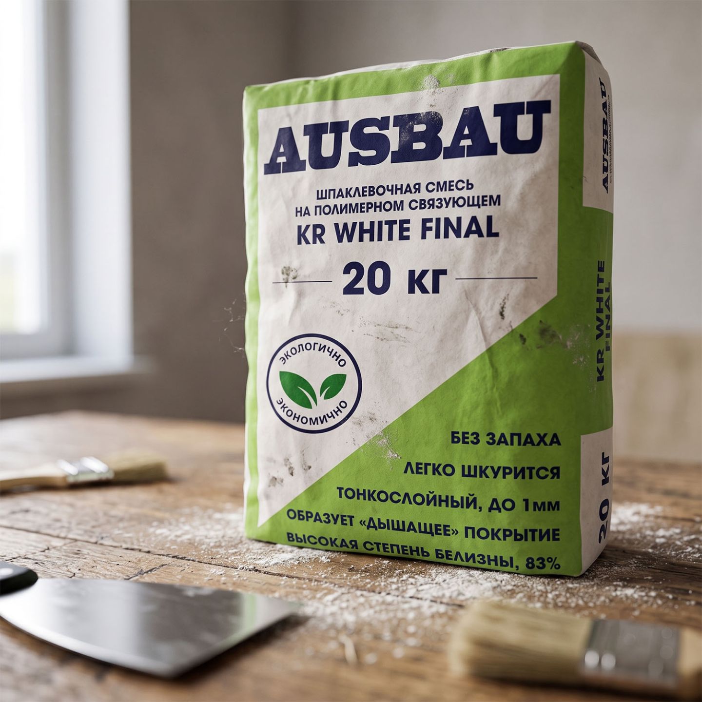 Шпатлевка AUSBAU KR WHITE FINAL 20 кг