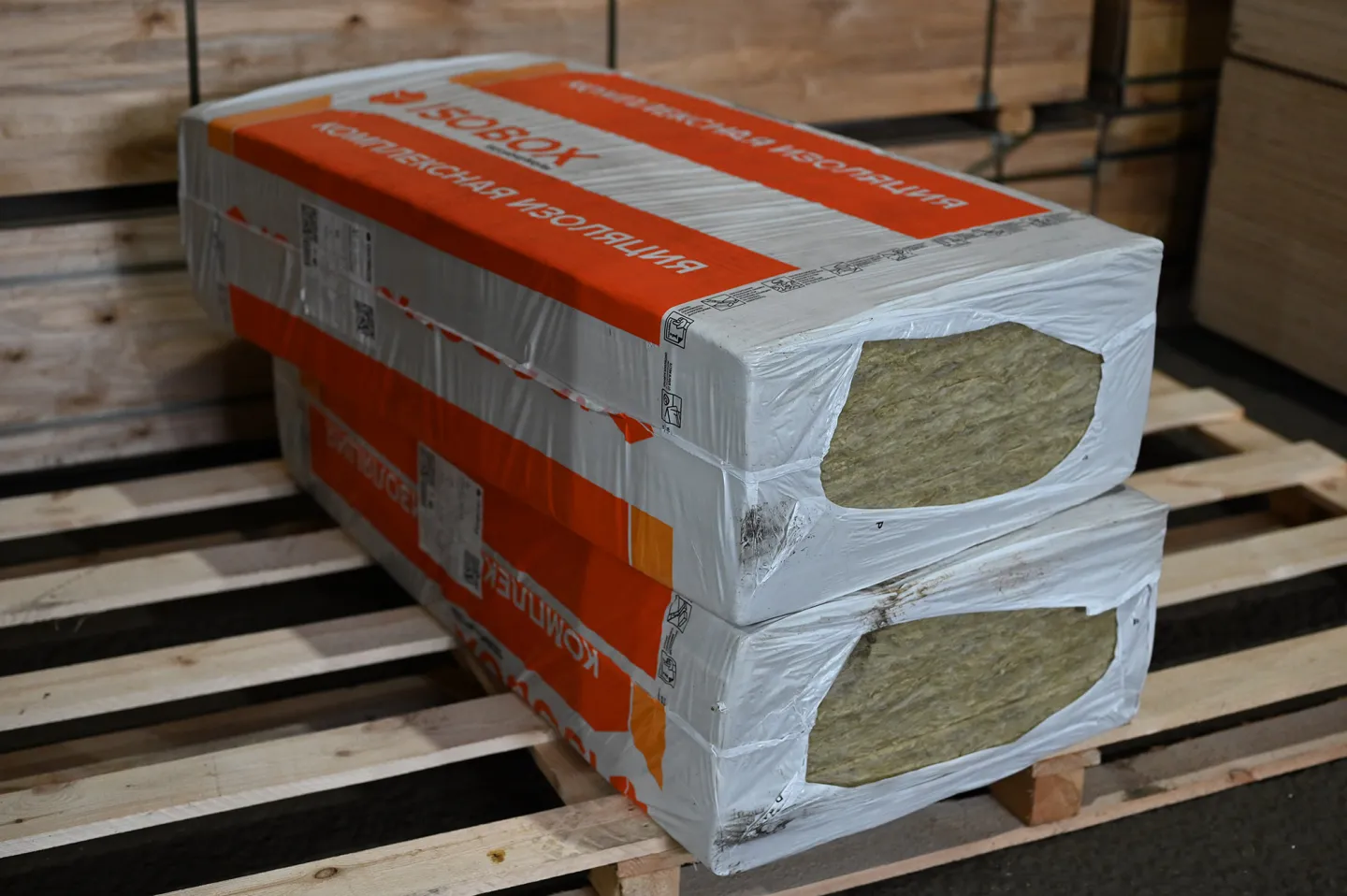 Утеплитель ISOBOX Вент 80 базальтовая плита 1200х600х100мм