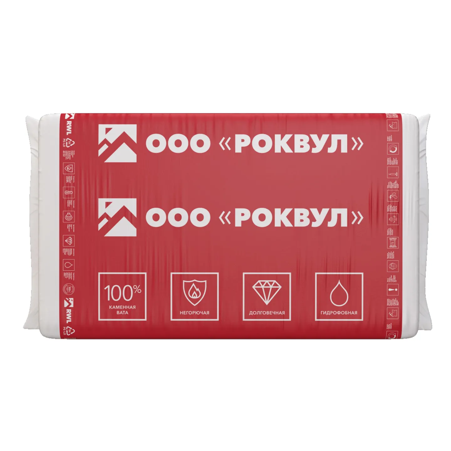 Утеплитель Rockwool КАРКАС Баттс базальтовая плита 1000х600х100мм
