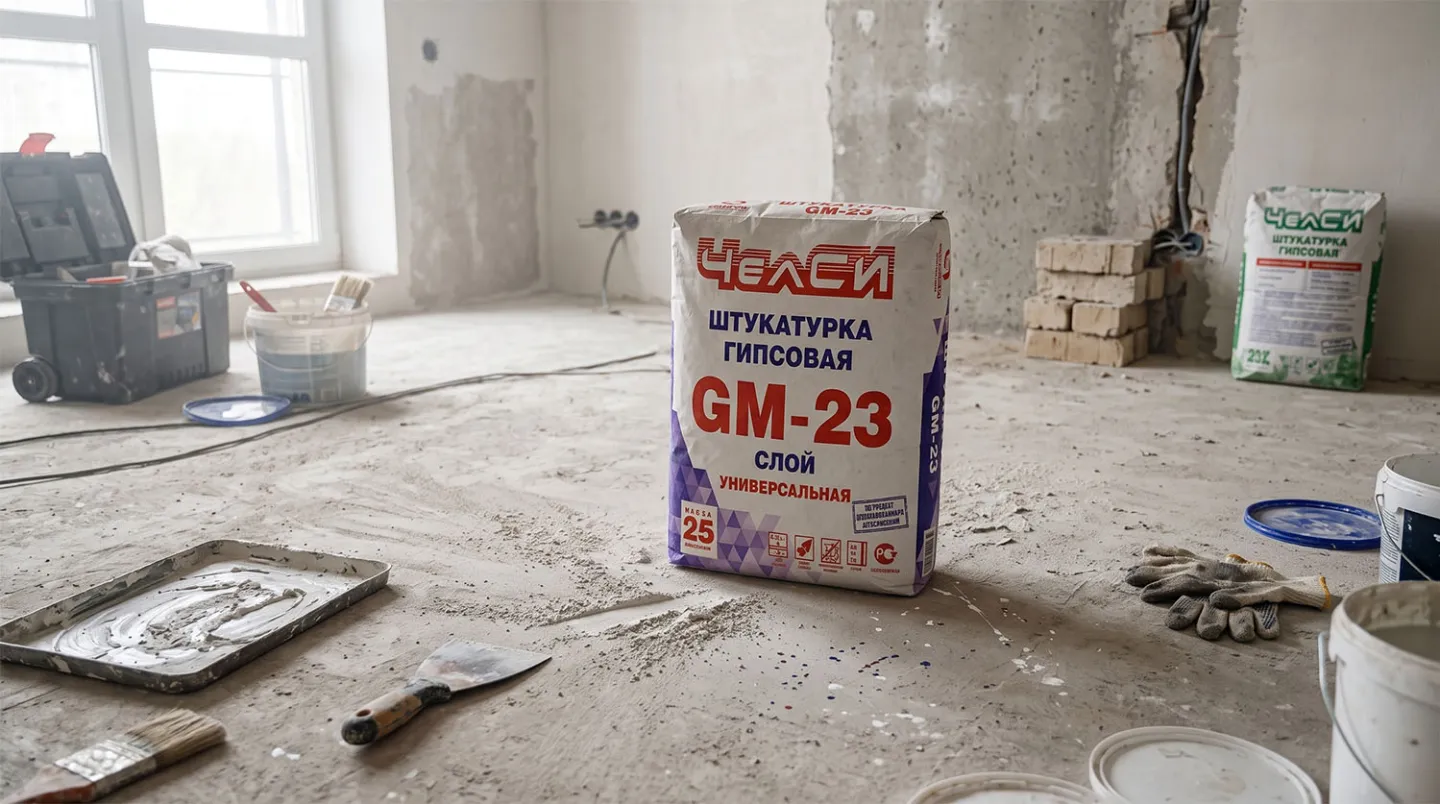 Штукатурка гипсовая универсальная-Слой GM-23 ЧелСИ