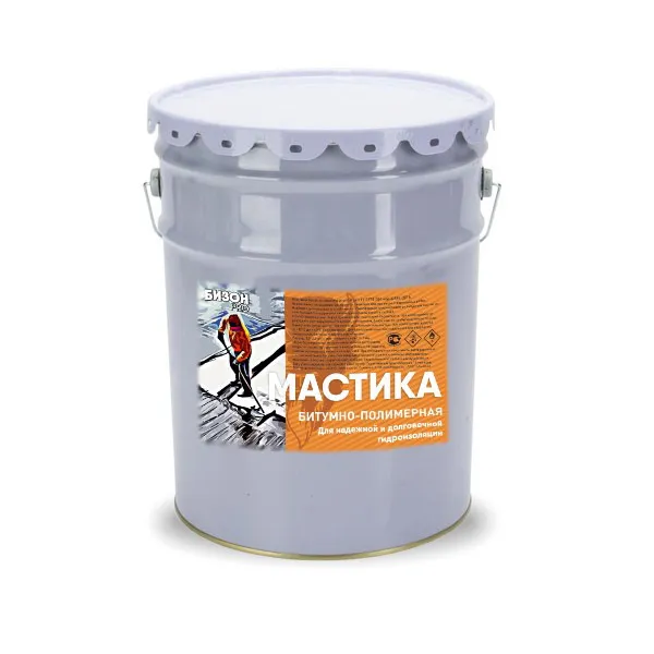Мастика битумно-полимерная 1,8 кг Бизон