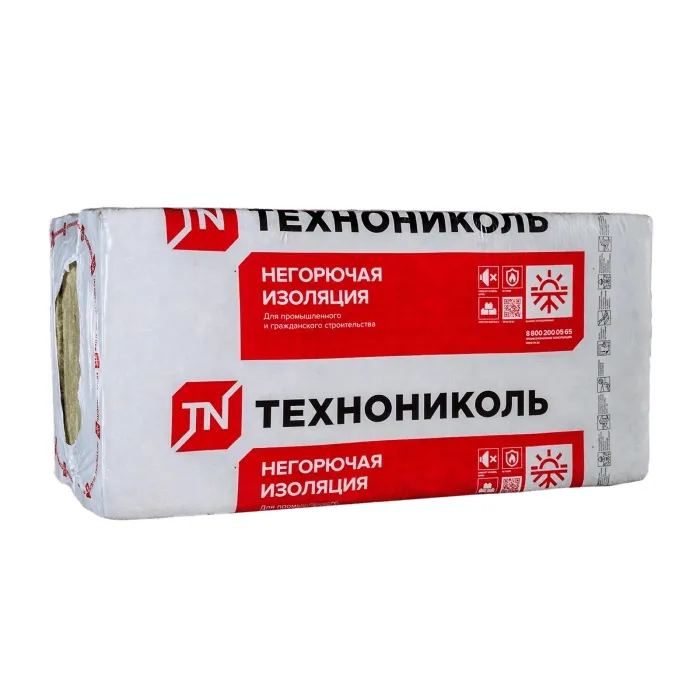 УтеплительТехноНИКОЛЬ  Технолайт Экстра плита 34 100 мм 1200х600 мм минеральный (базальтовый)