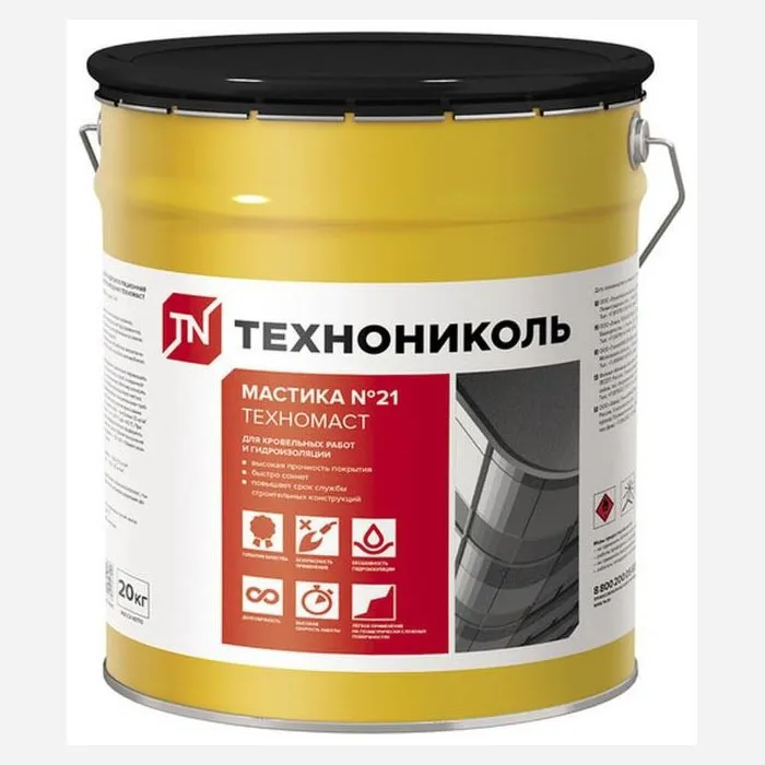 Мастика кровельная ТехноНИКОЛЬ №21 Техномаст 20 кг