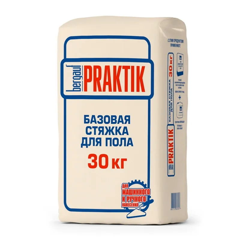 Стяжка базовая для пола BERGAUF Praktik 30 кг
