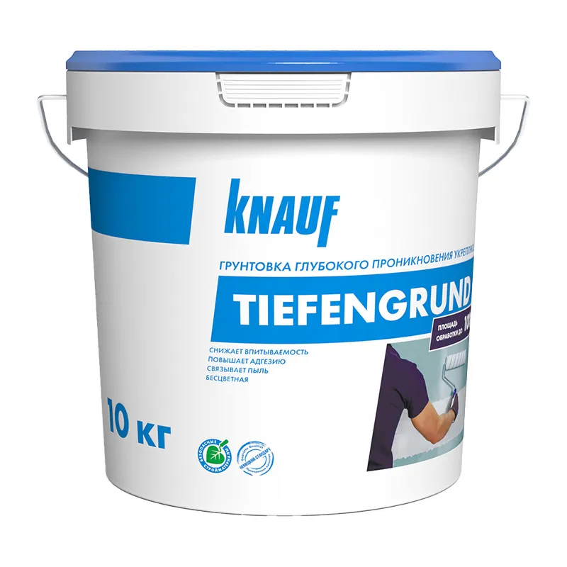 Грунтовка укрепляющая глубокого проникновения КНАУФ Тифенгрунд 10 кг